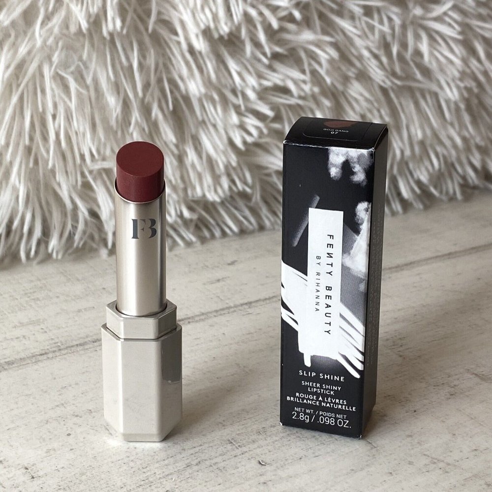 Fenty Beauty by Rihanna Slip Shine Sheer Shiny Lipstick “Goji Gang” NEW